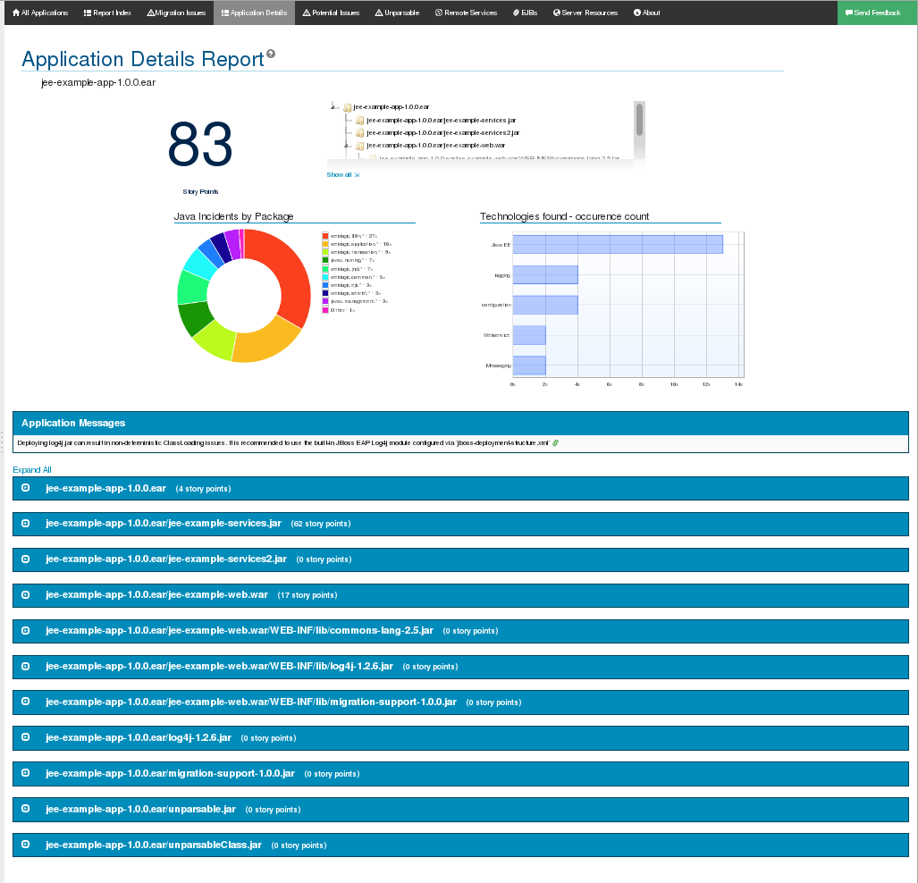 Application Details Report